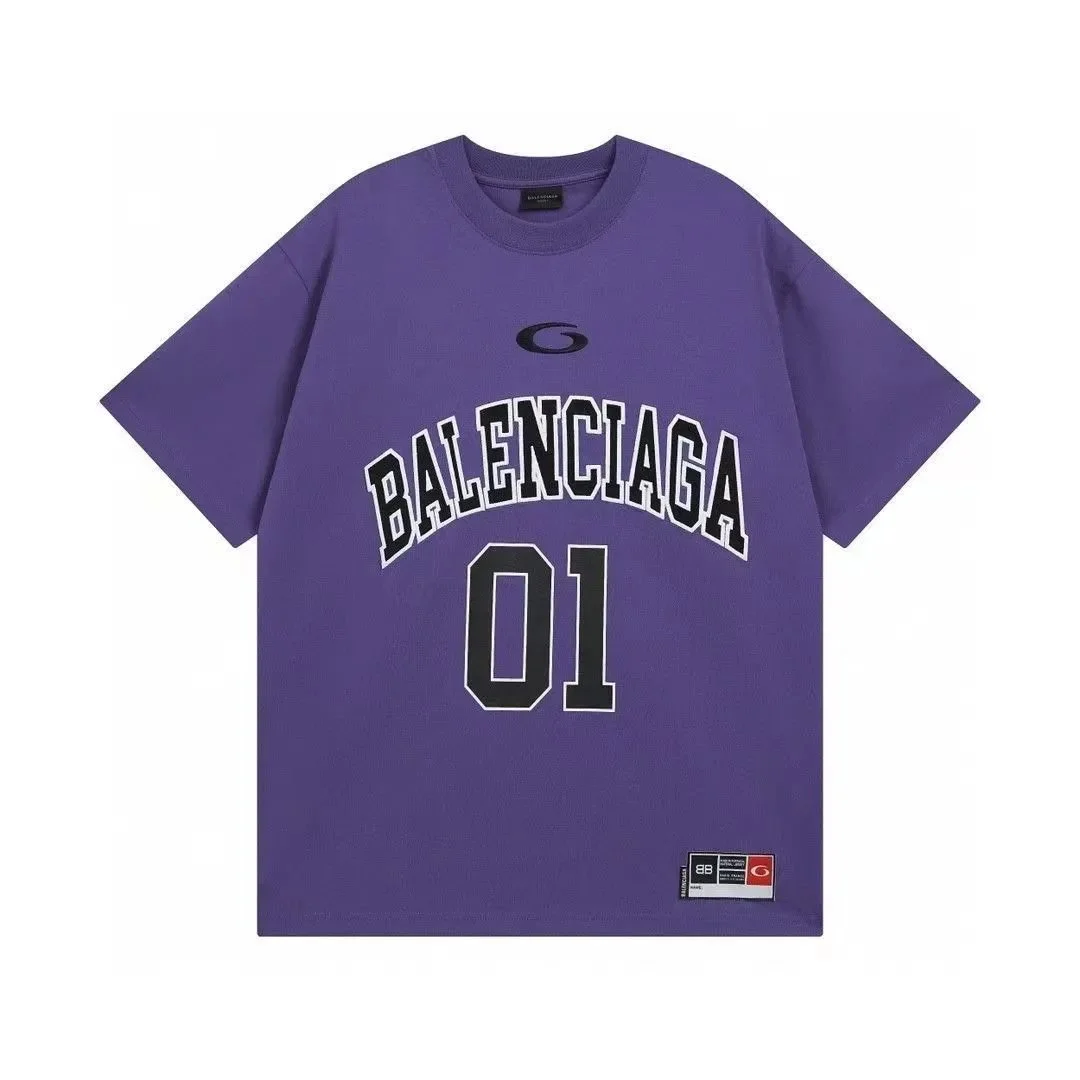Balenciaga Purple 'BALENCIAGA 01' T-Shirt