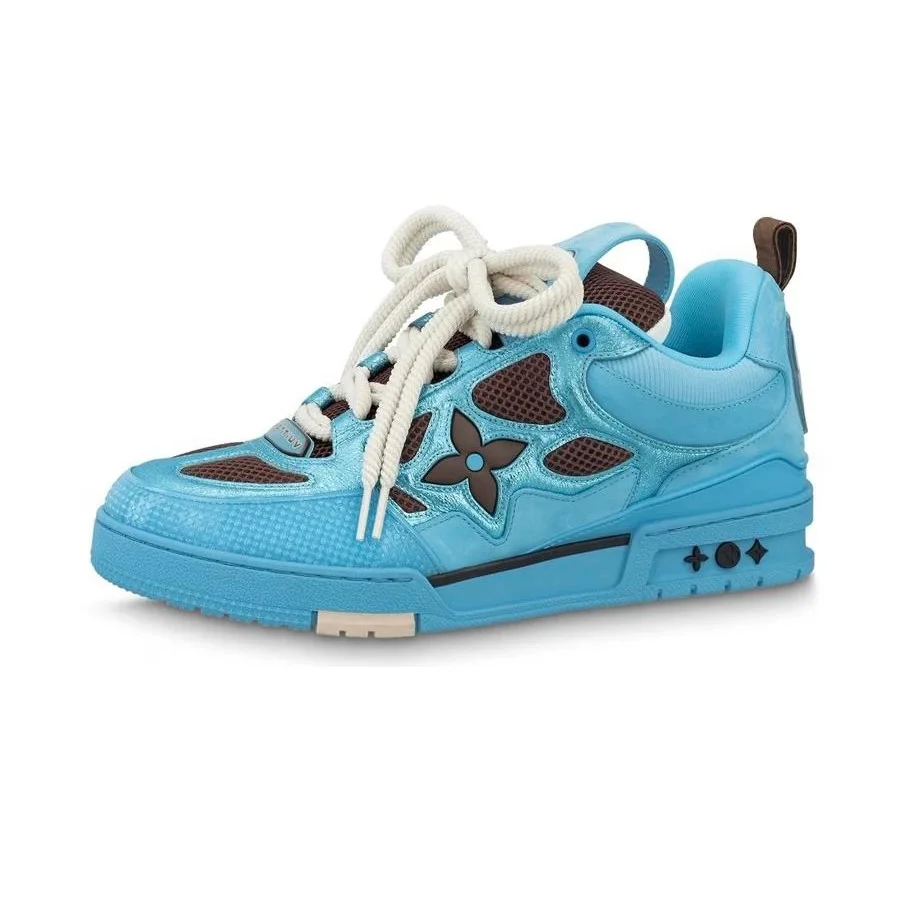 Louis Vuitton LV Trainer Blue Floral Sneakers