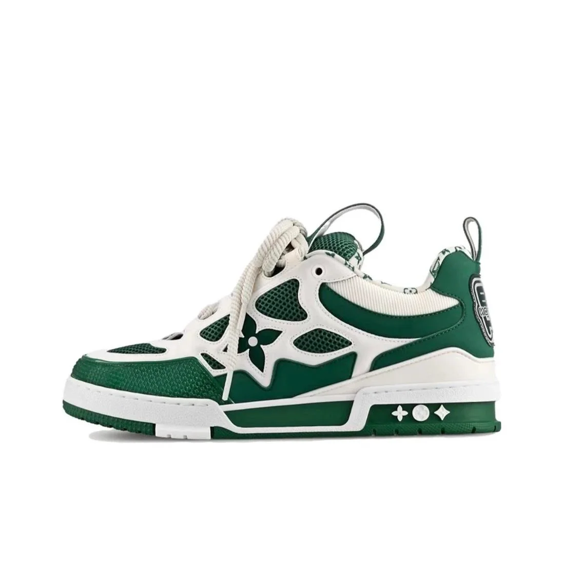 Louis Vuitton LV Trainer Green White Sneakers