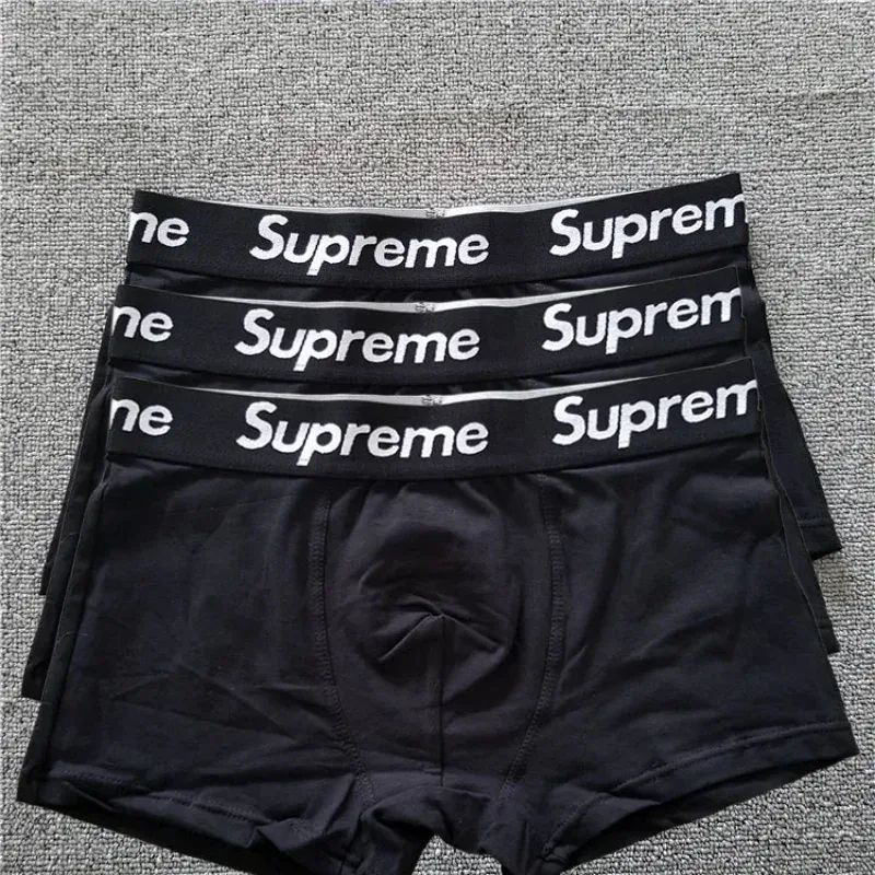 Supreme Boxer Briefs Black (3条) Underwear