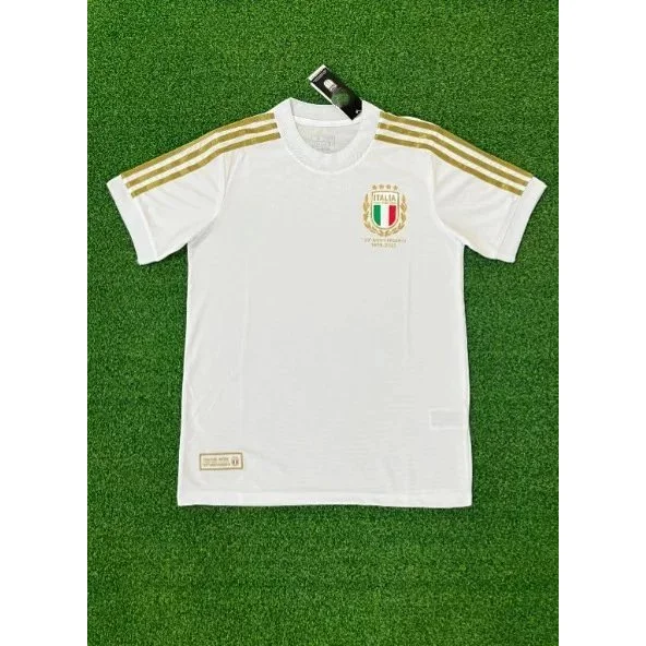 Adidas Classic Football Italy 120th Anniversary White Jersey