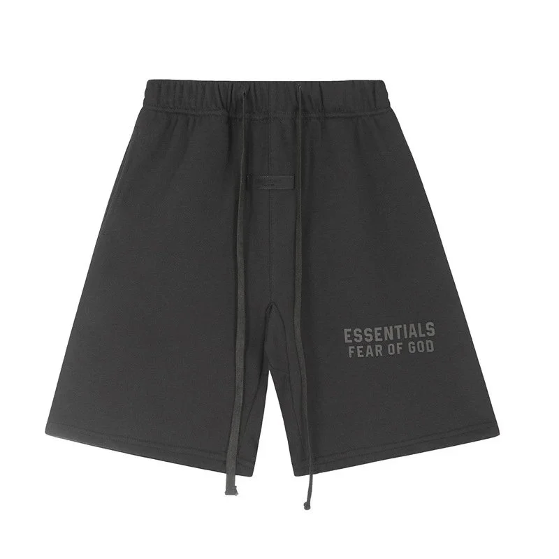 Fear of God Essentials Black Drawstring Shorts