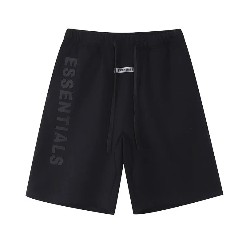 Fear of God Essentials Black Drawstring Shorts