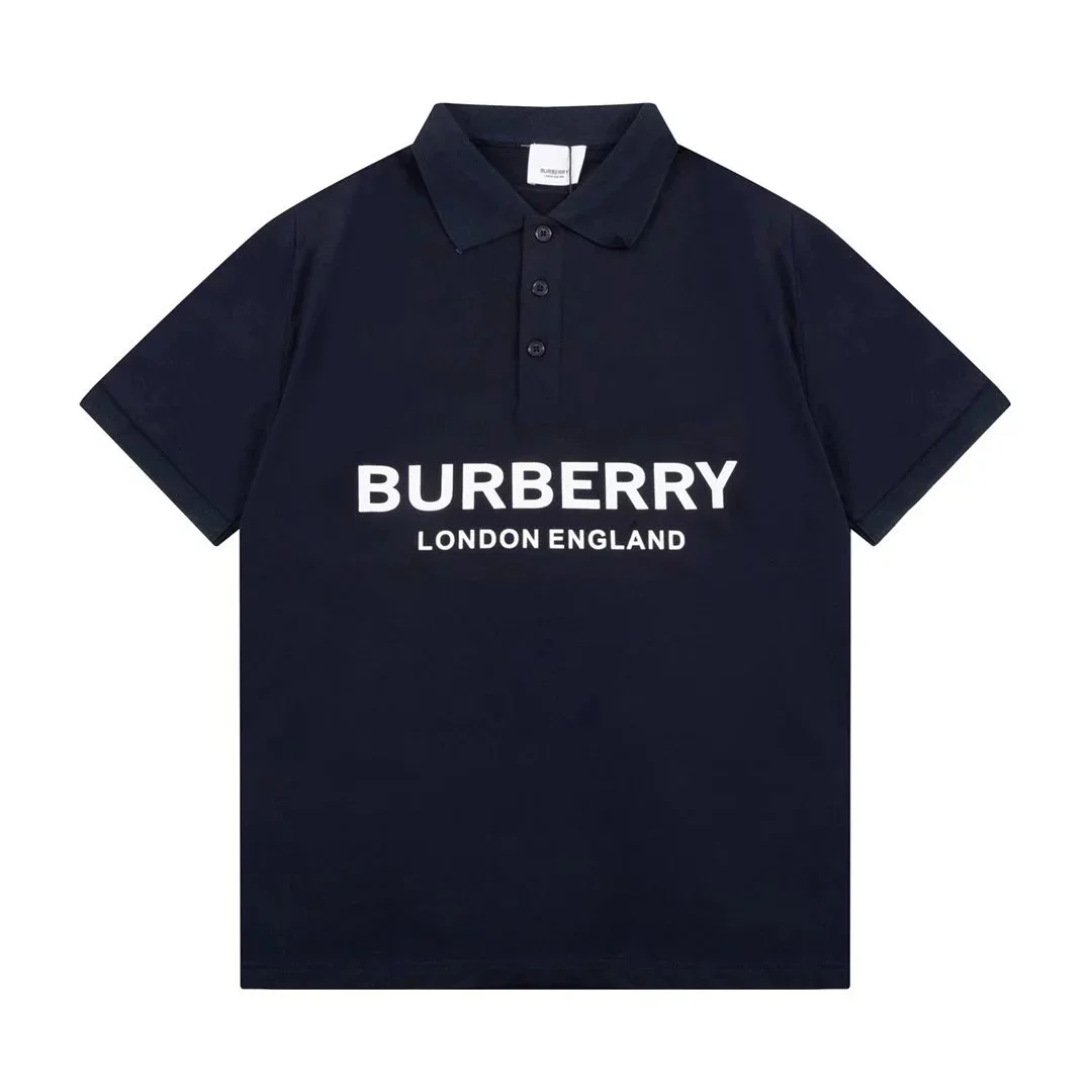 Burberry London England Navy Polo Shirt