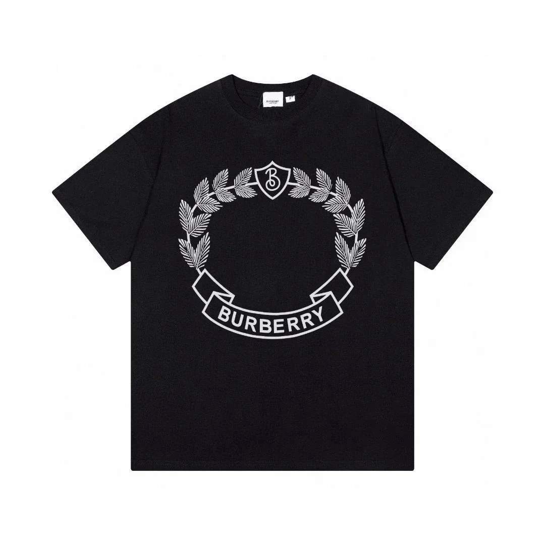 Burberry Black Wreath Logo T-Shirt