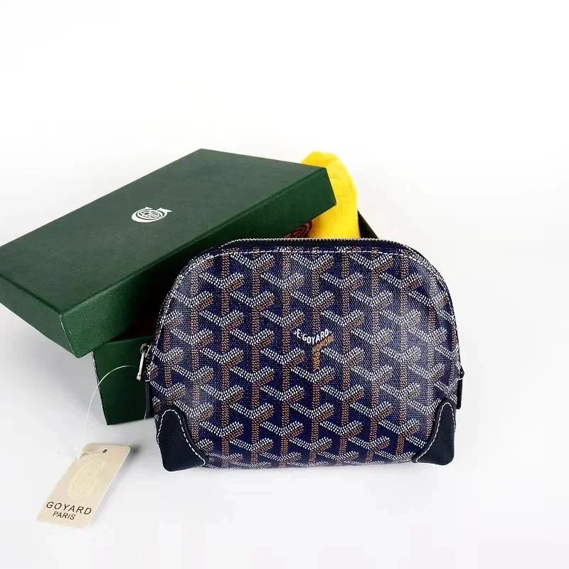 Goyard Monogram Canvas Mini Pouch Navy Blue