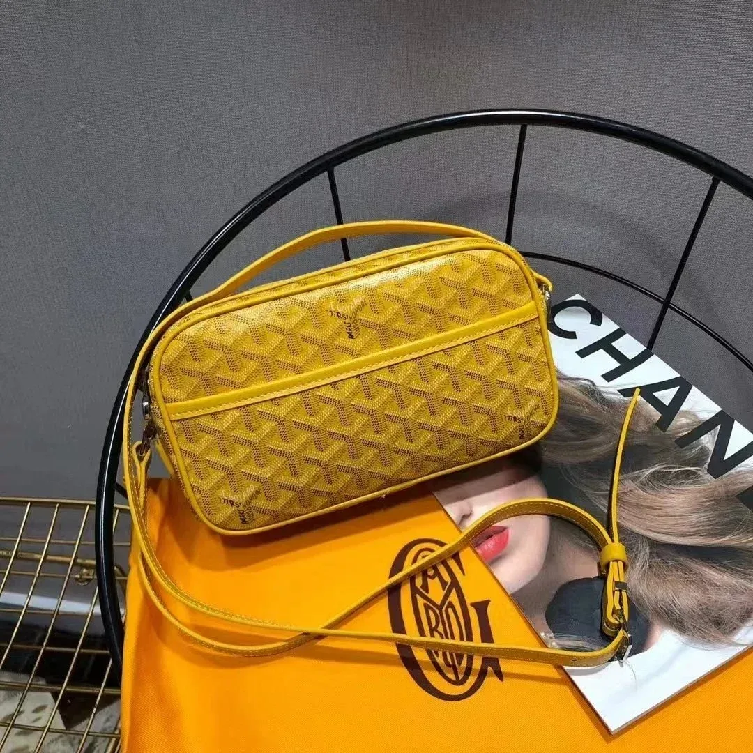 Goyard YARD Yellow Goyardine Crossbody Bag