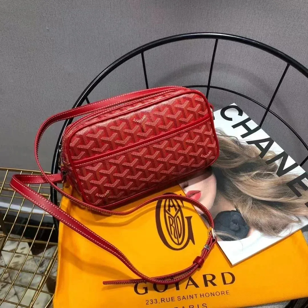 Goyard Stella Red Goyardine Crossbody Bag
