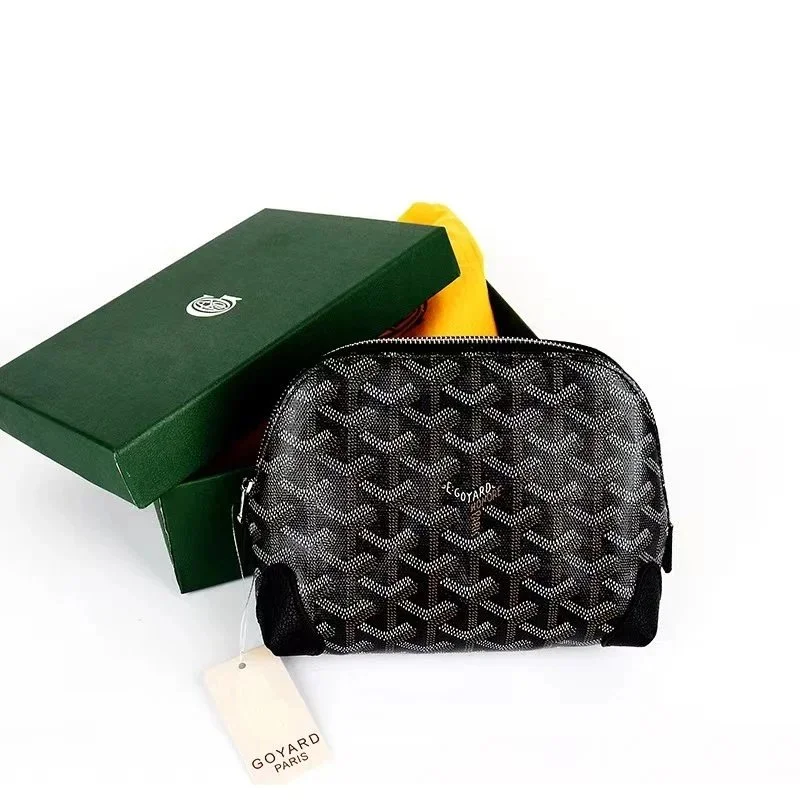 Goyard Goyardine Black & Yellow Pouch