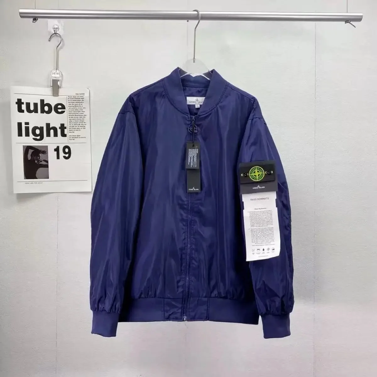 Stone Island Shadow Project Blue Bomber Jacket