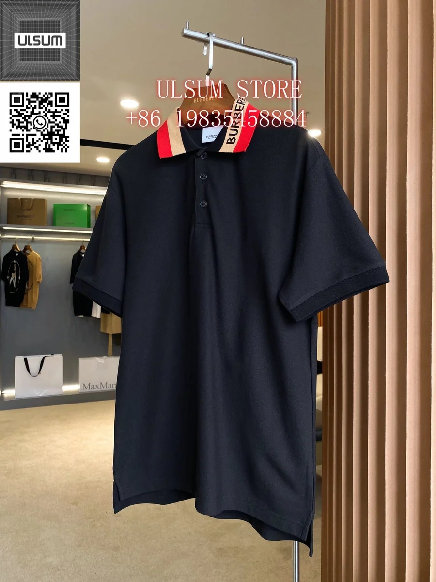 Burberry Classic Logo Polo Shirt Black
