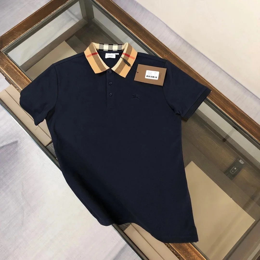 Burberry TB Monogram Polo Shirt Navy