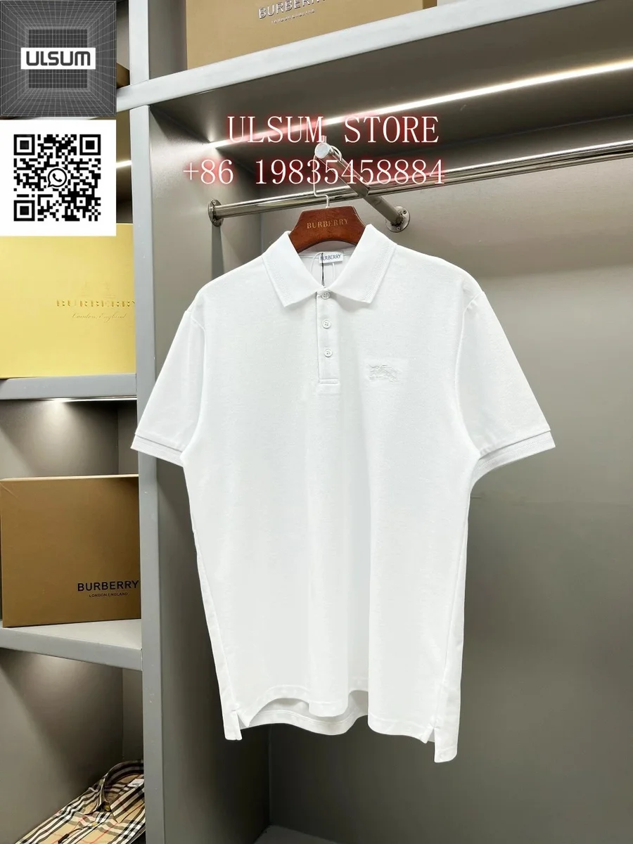 Burberry White Classic Polo Shirt