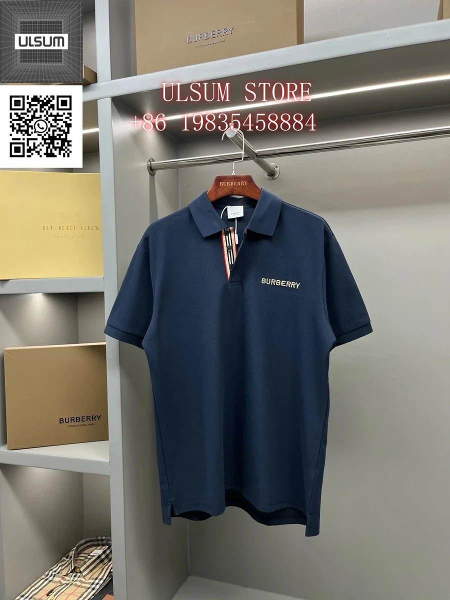 Burberry Navy Classic Polo Shirt