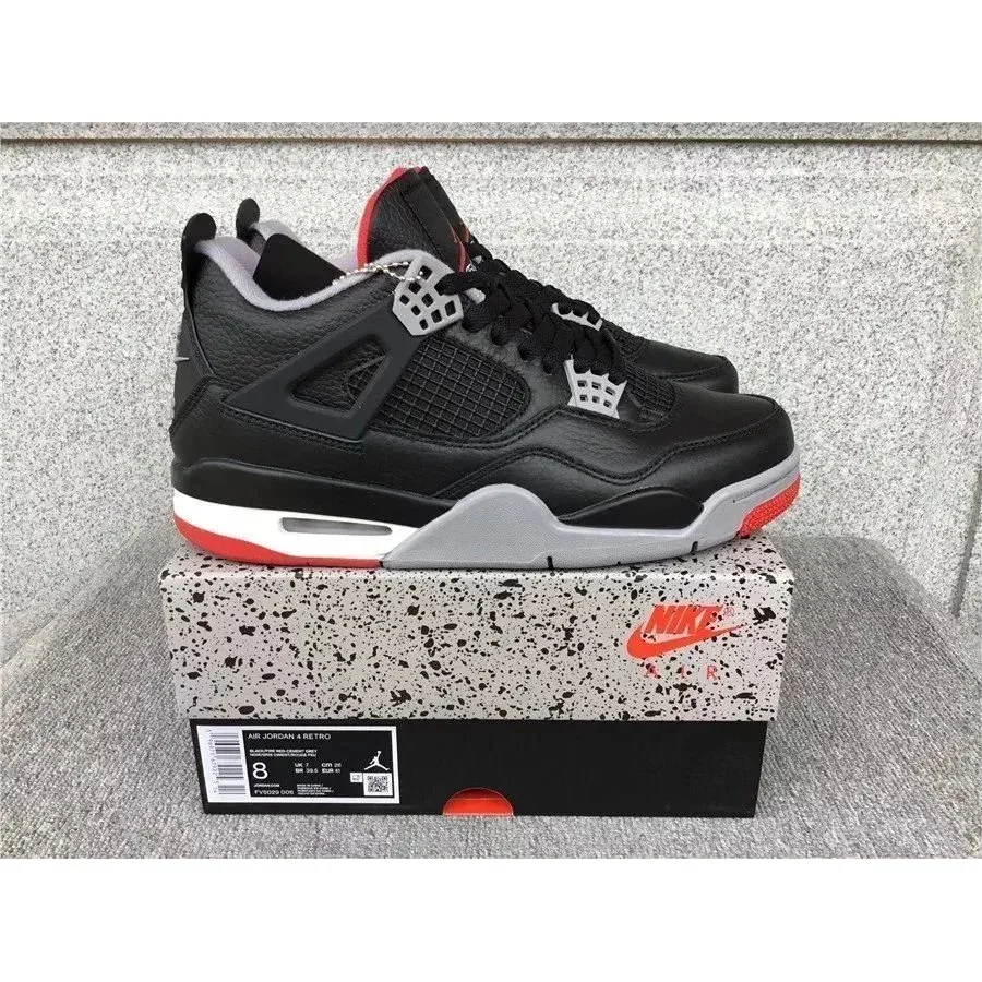 Nike Air Jordan 4 Retro Black/Red Sneakers