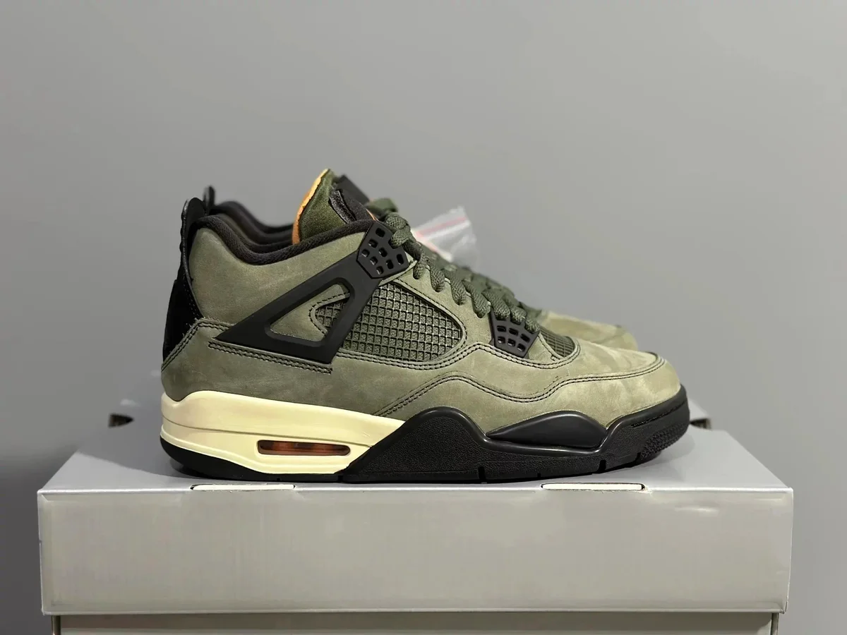 Nike Air Jordan 4 Olive Green Sneakers