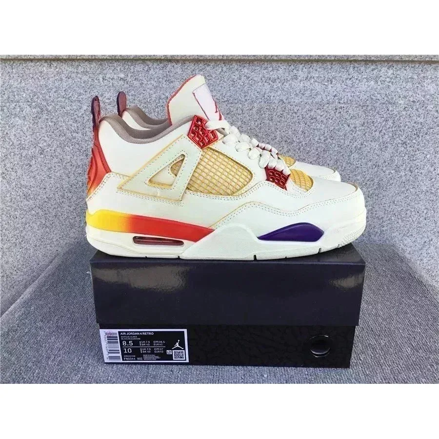 Jordan Air Jordan 4 Retro Sail/University Red Sneakers