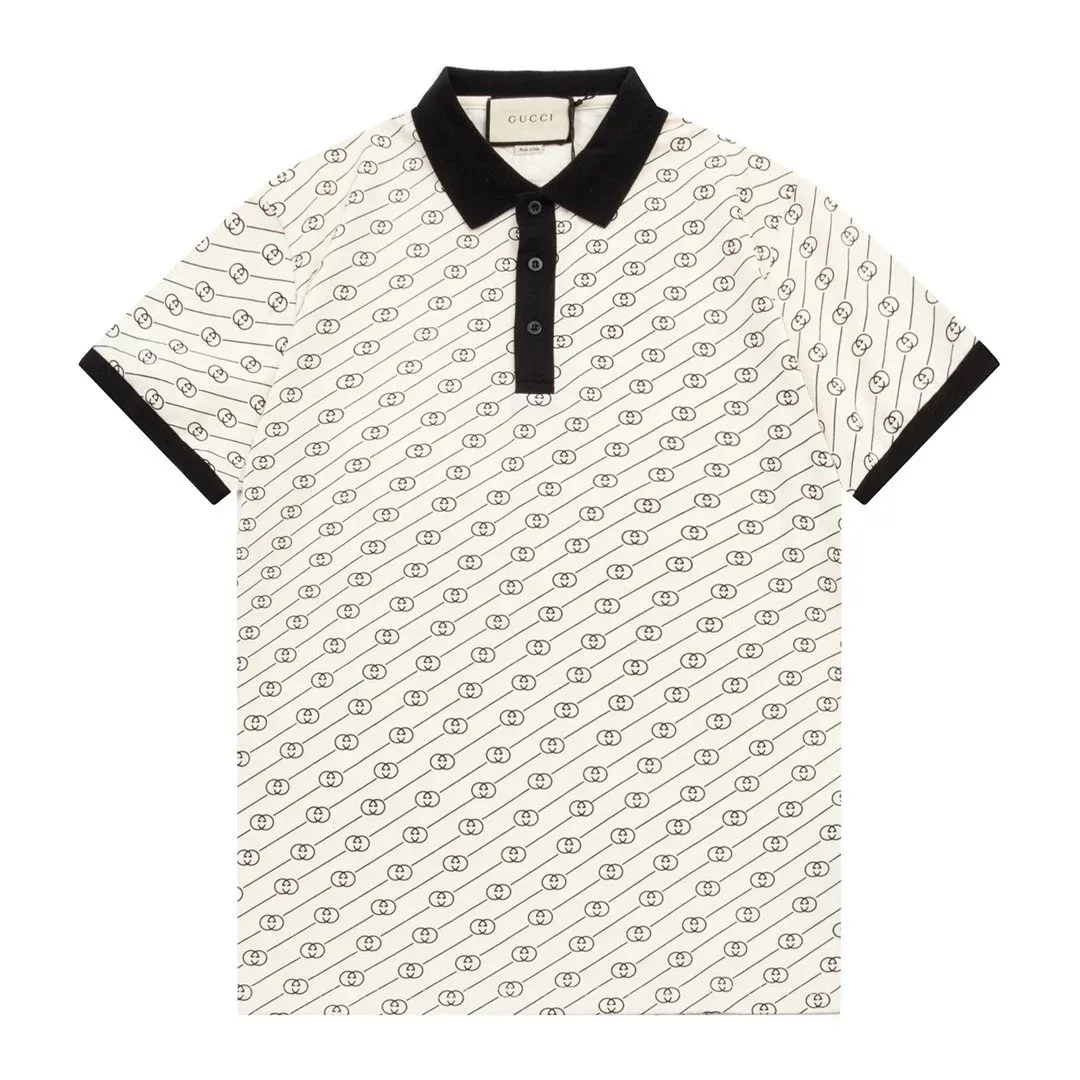 Gucci GG Monogram Polo Shirt White/Black