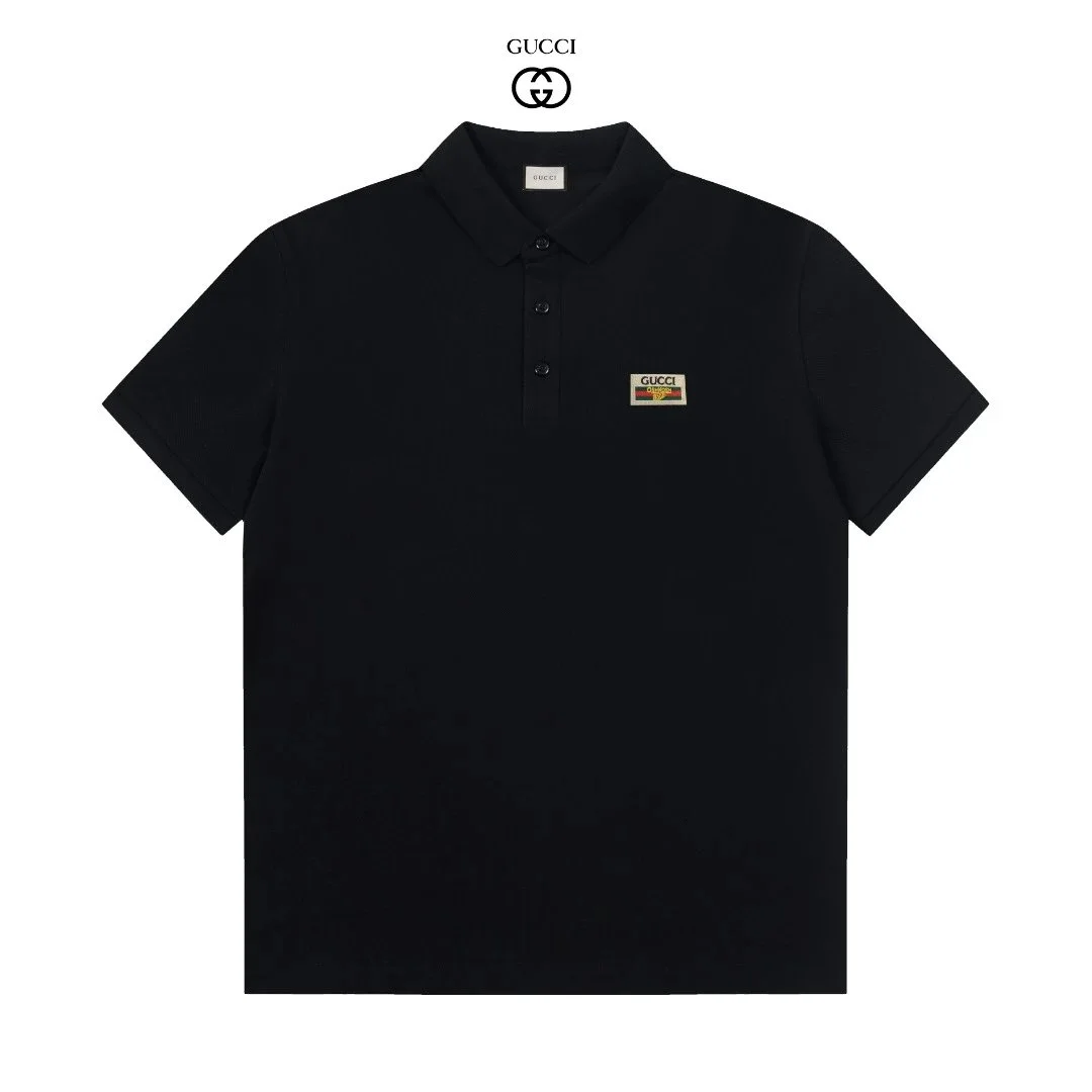 Gucci Classic Logo Black Polo Shirt