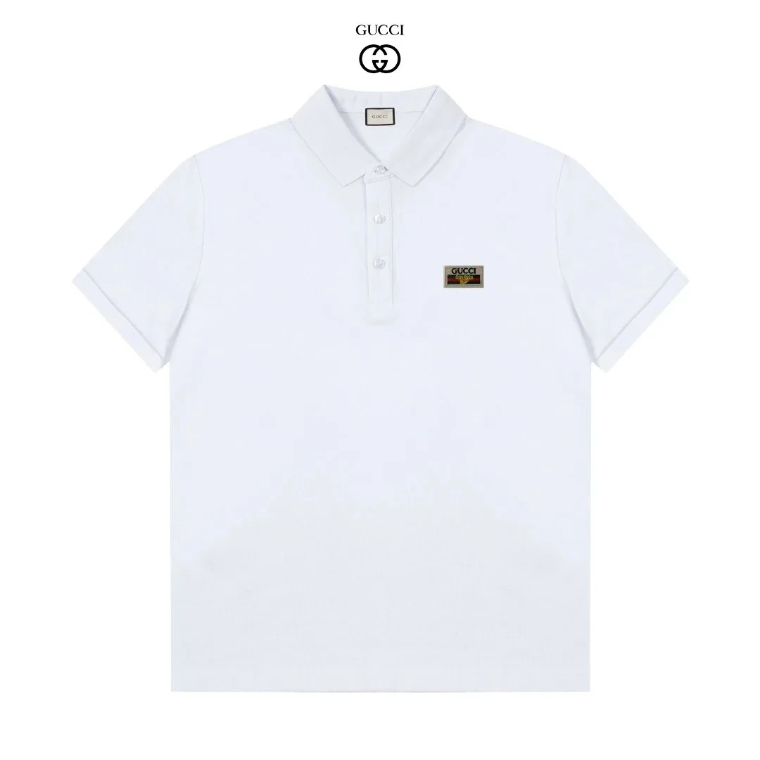 Gucci White Classic Polo Shirt