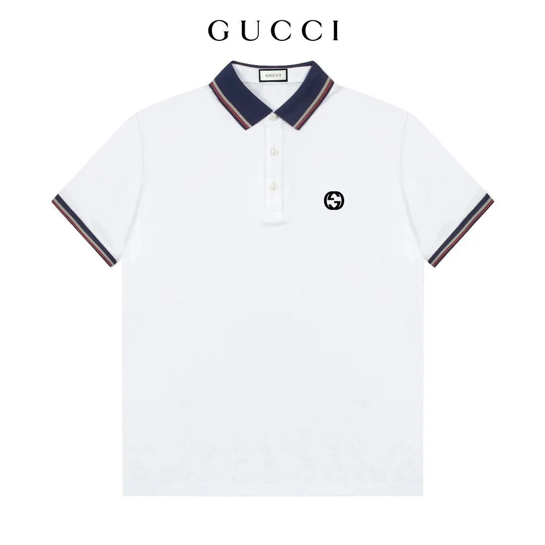 Gucci White Interlocking G Polo Shirt