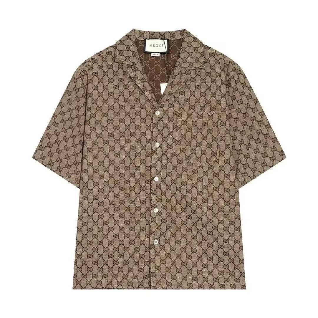 Gucci GG Supreme Short Sleeve Shirt Beige