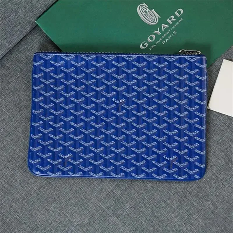 Goyard Blue Monogram Pouch