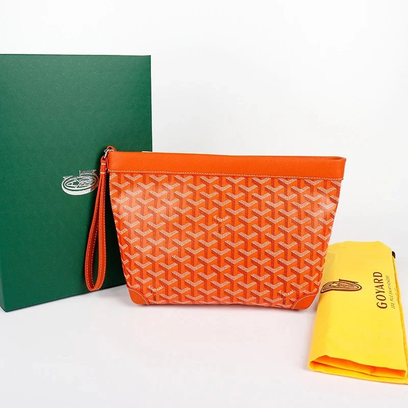 Goyard Goyardine Orange Clutch Bag