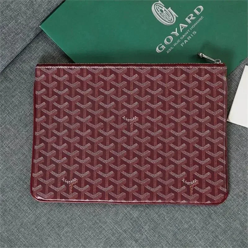 Goyard Monogram Wine Red Pouch