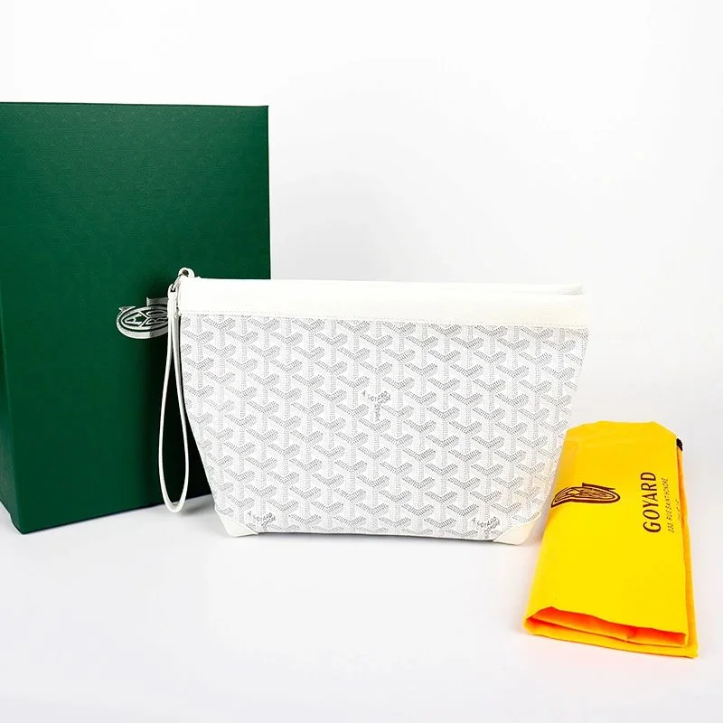Goyard White Monogram Clutch Bag