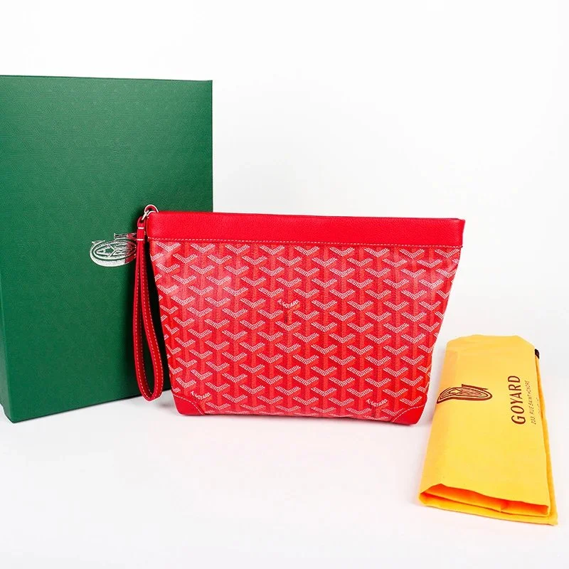Goyard Red Goyardine Clutch Bag