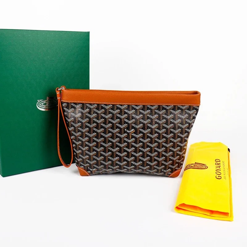 Goyard YARD Brown Goyardine Clutch Bag