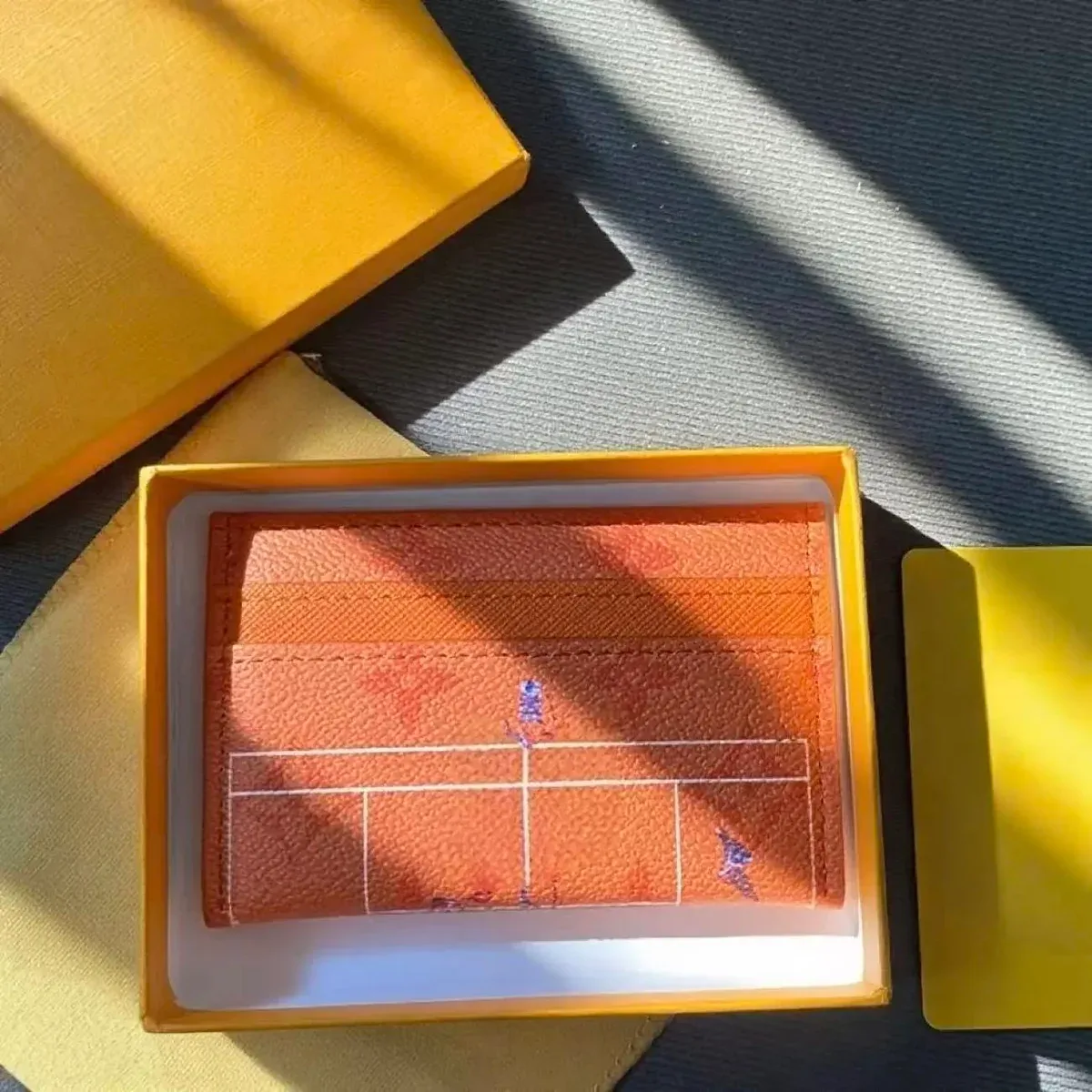 Louis Vuitton Tabi Tennis Club Card Holder Orange