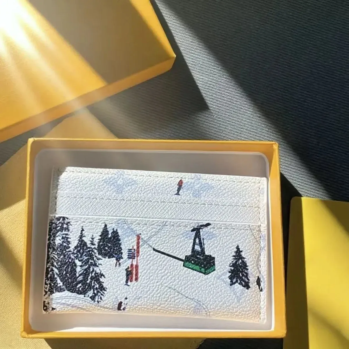 Louis Vuitton Neverfull Ski Scene Card Holder