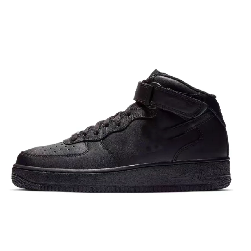 Nike Air Force 1 Mid Triple Black Sneakers