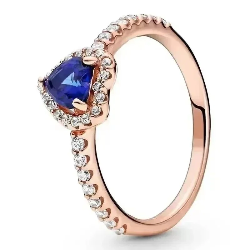 Pandora Return to Tiffany Rose Gold Blue Sapphire Ring