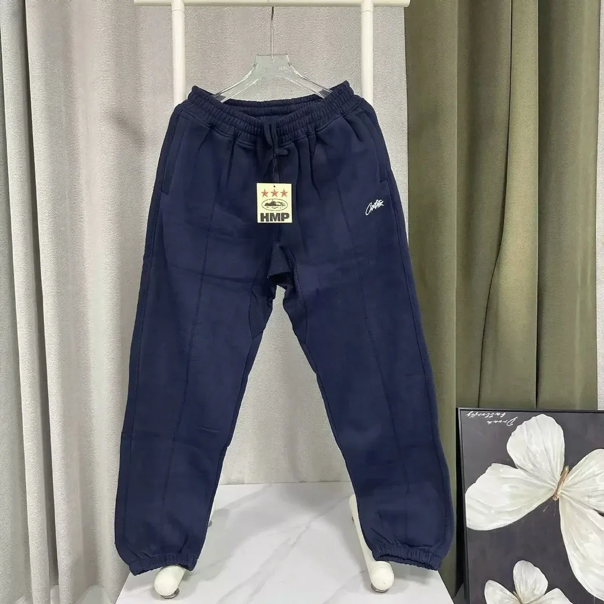 HMP Navy Solid Sweatpants