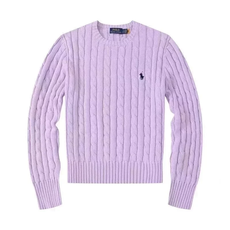 Polo Ralph Lauren Cable Knit Sweater Lilac