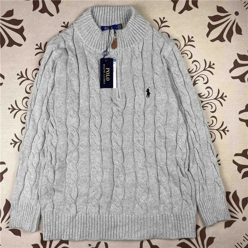 Polo Ralph Lauren Grey Cable Knit Sweater