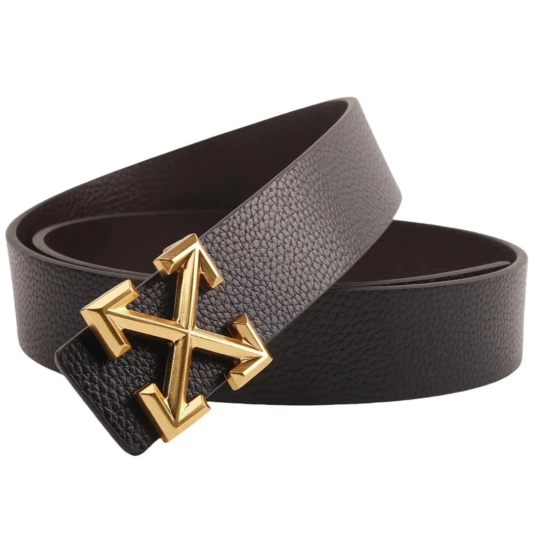 Off-White OW100 Arrow Belt Black Leather