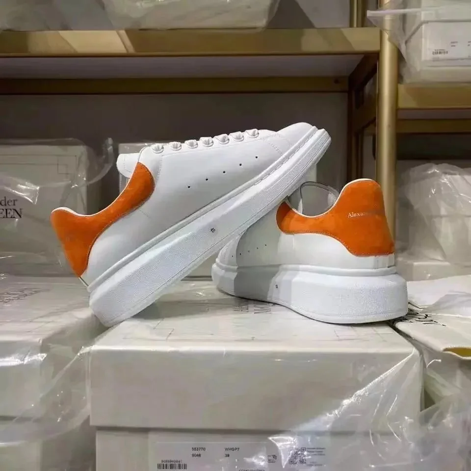 Alexander McQueen Oversized White/Orange Sneakers