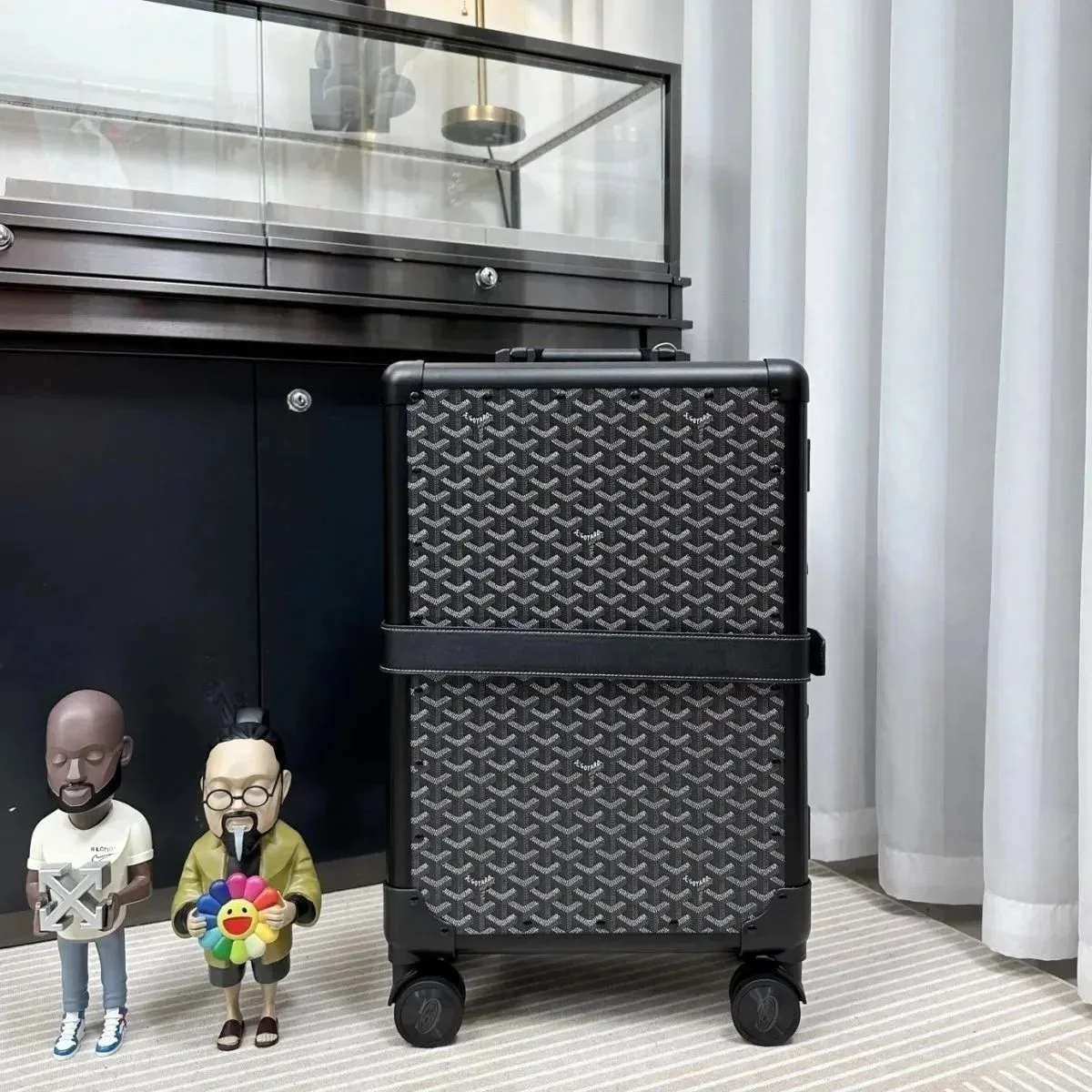 Goyard YARD Black Goyardine Travel Case