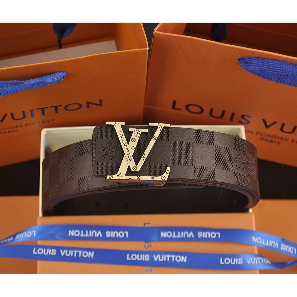 Louis Vuitton Tabi Brown Leather Belt