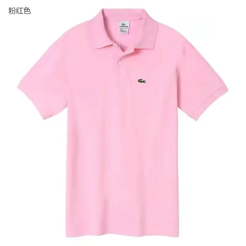Lacoste Pink Crocodile Polo Shirt