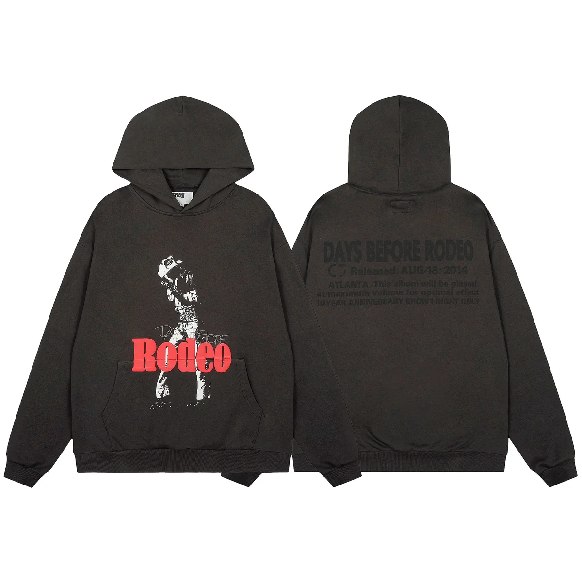 Unisex Rodeo Graphic Hoodie Black
