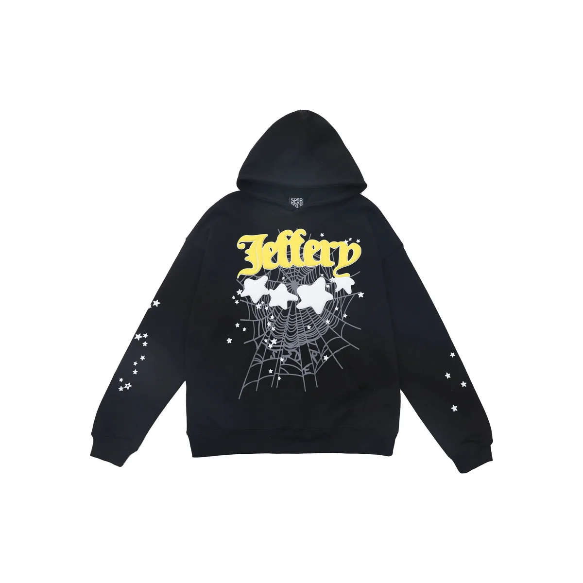 Black Jetterp Spider Web Graphic Hoodie