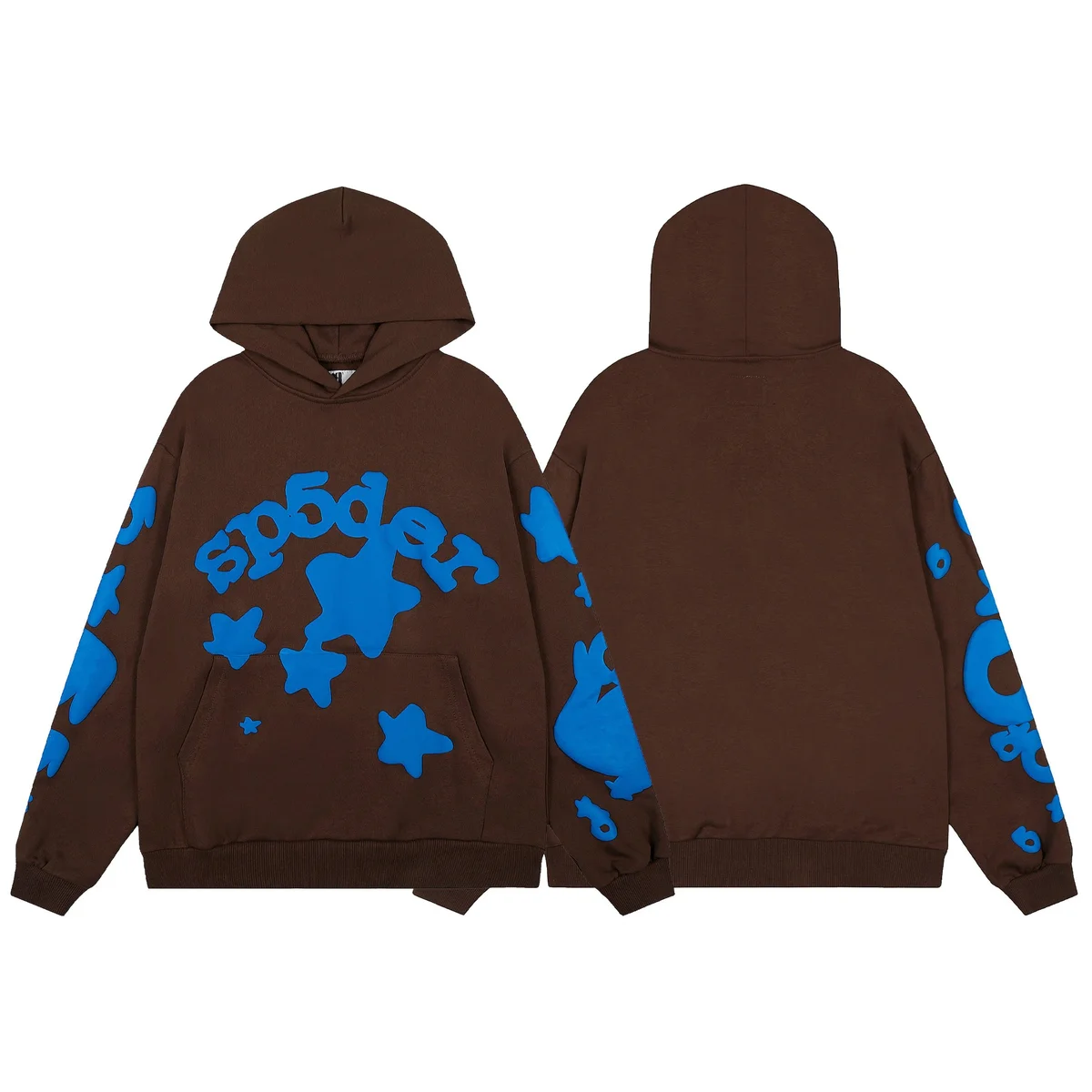 Palm Angels Spider Brown Blue Hoodie