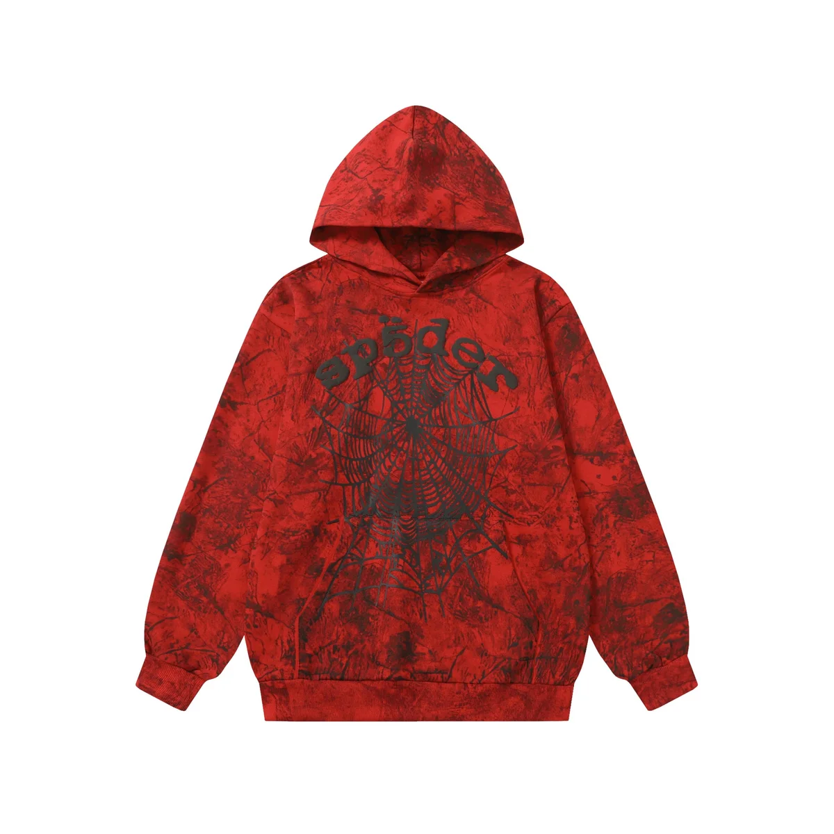 Palm Angels Spider Red Marble Hoodie
