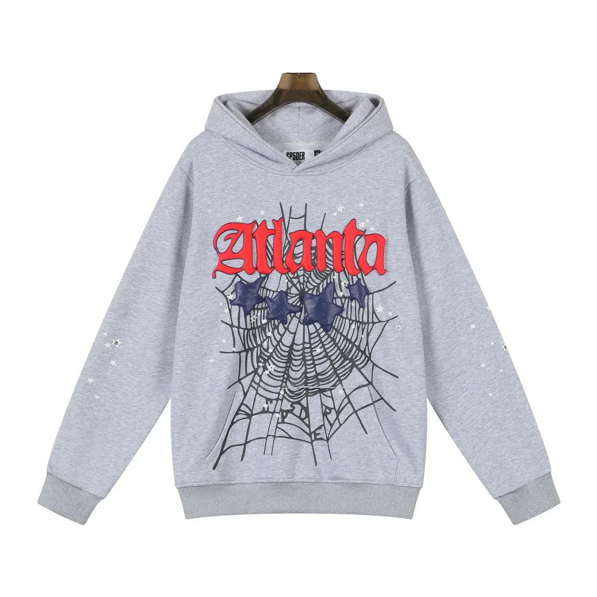 SP5DER Spider Atlanta Grey Hoodie