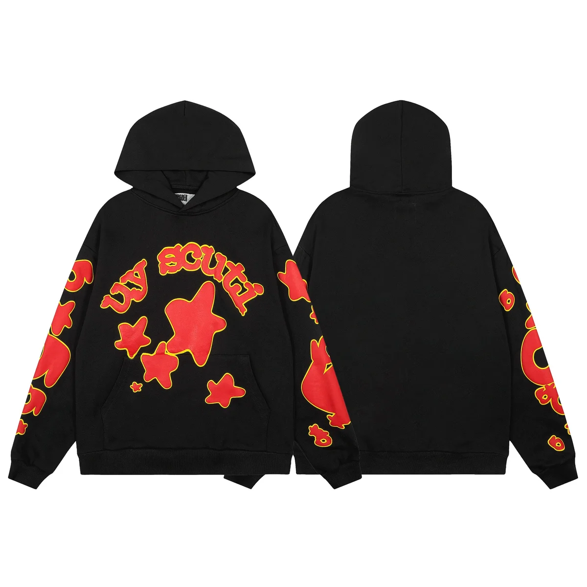 Black 'Lil Scuti' Oversized Hoodie